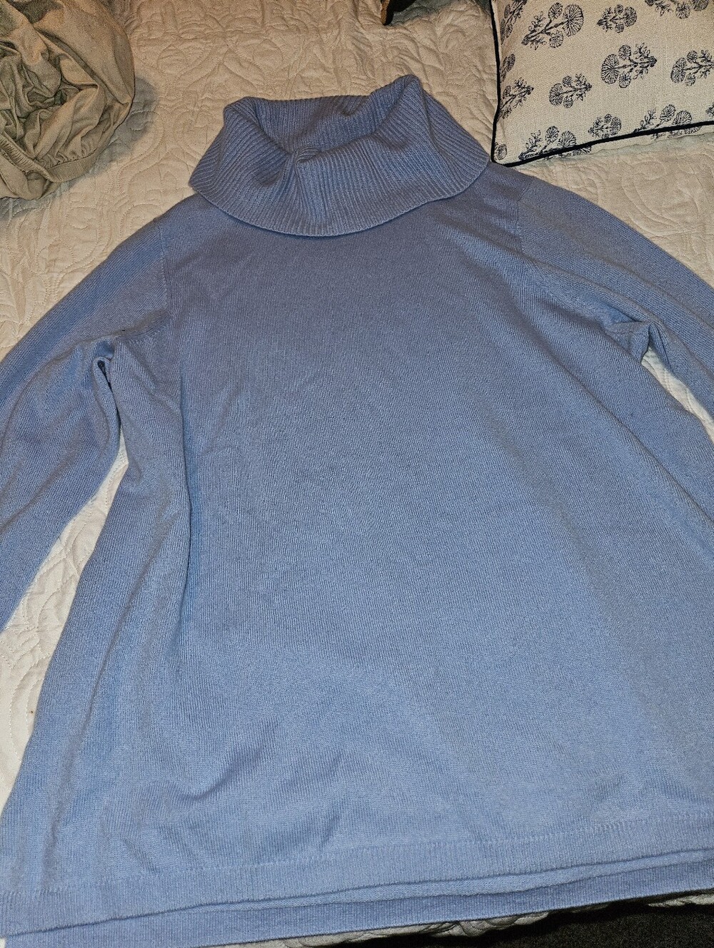 Womens Talbots Cowl Neck Tunic Length CASHMERE Sweater 3x